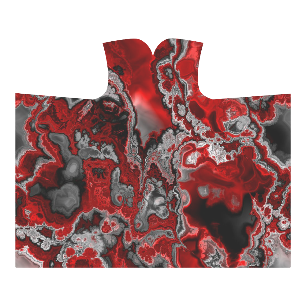 awesome fractal marbled 07 Hooded Blanket 60''x50''