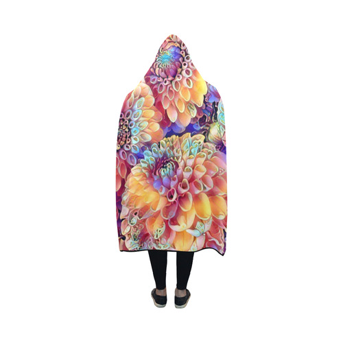 Gorgeous floral A by Jamcolors Hooded Blanket 50''x40''