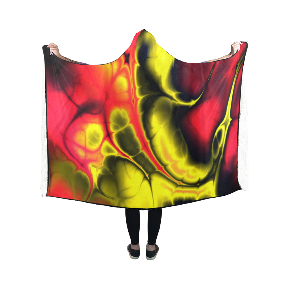 awesome fractal 36 Hooded Blanket 50''x40''