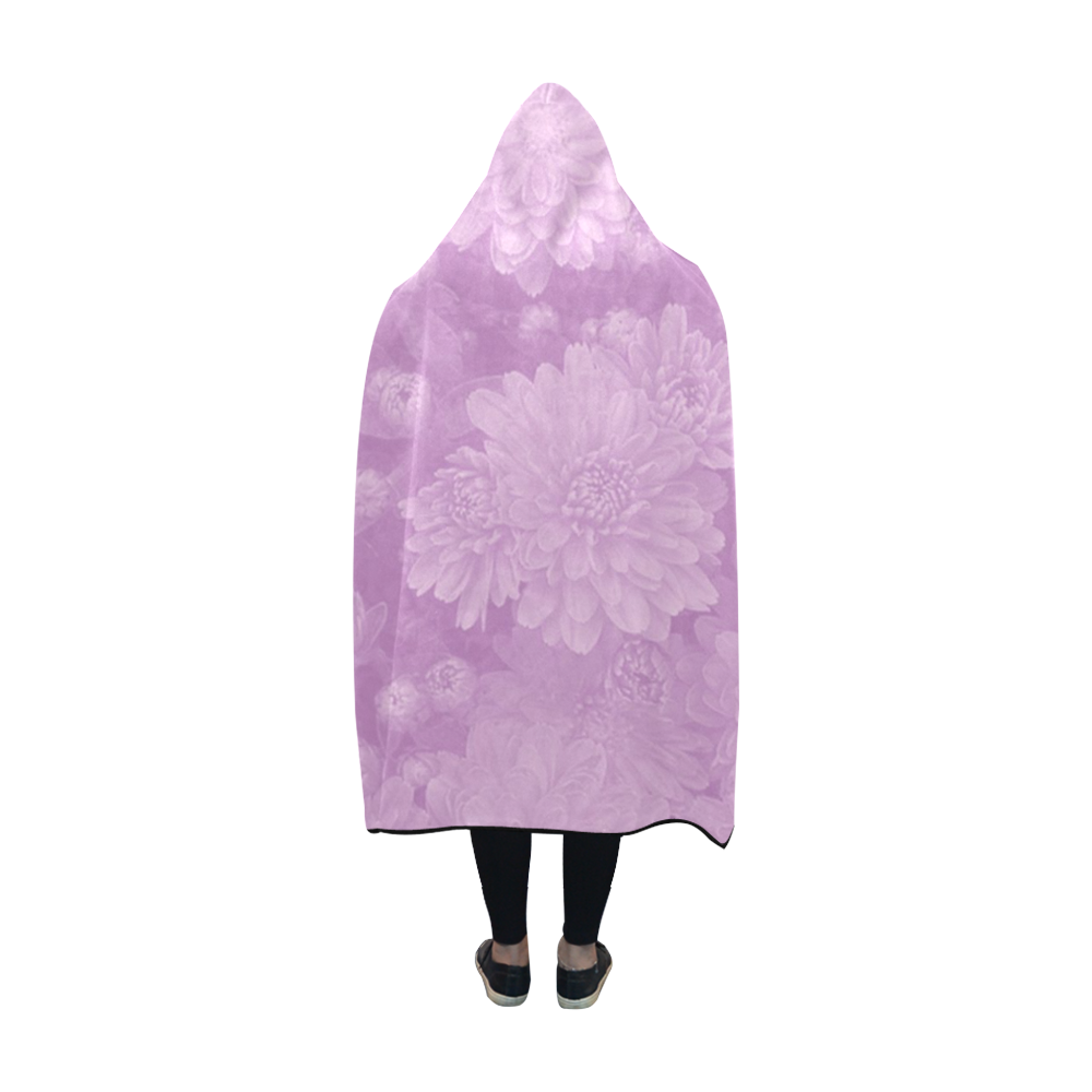 soft floral dreams A Hooded Blanket 60''x50''