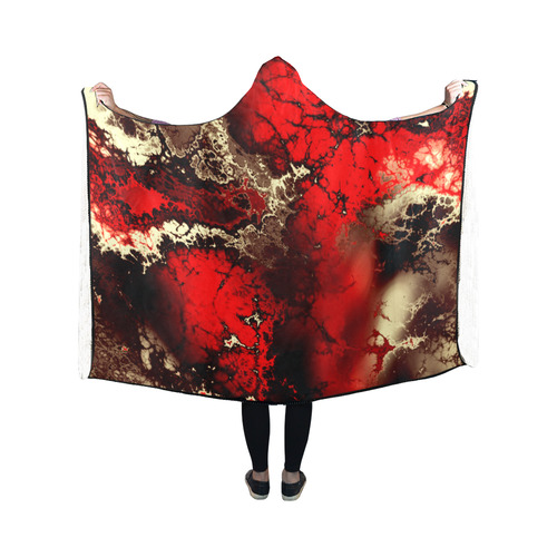 awesome fractal 25 Hooded Blanket 50''x40''