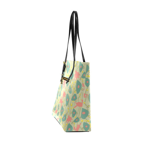 Retro Swimming Turtles Euramerican Tote Bag/Small (Model 1655)