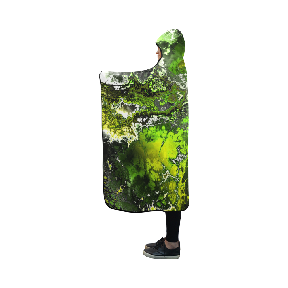 awesome fractal 27 Hooded Blanket 50''x40''