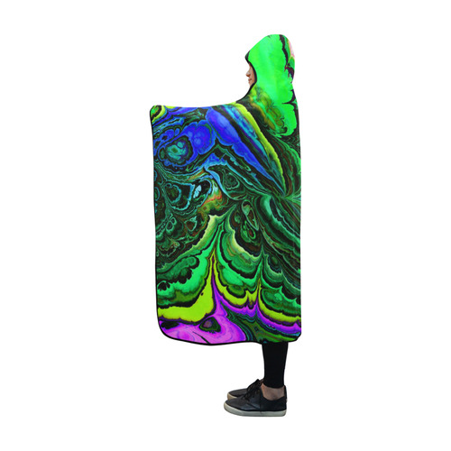 amazing fractal 416 Hooded Blanket 60''x50''
