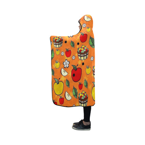 Apple Popart by Nico Bielow Hooded Blanket 50''x40''
