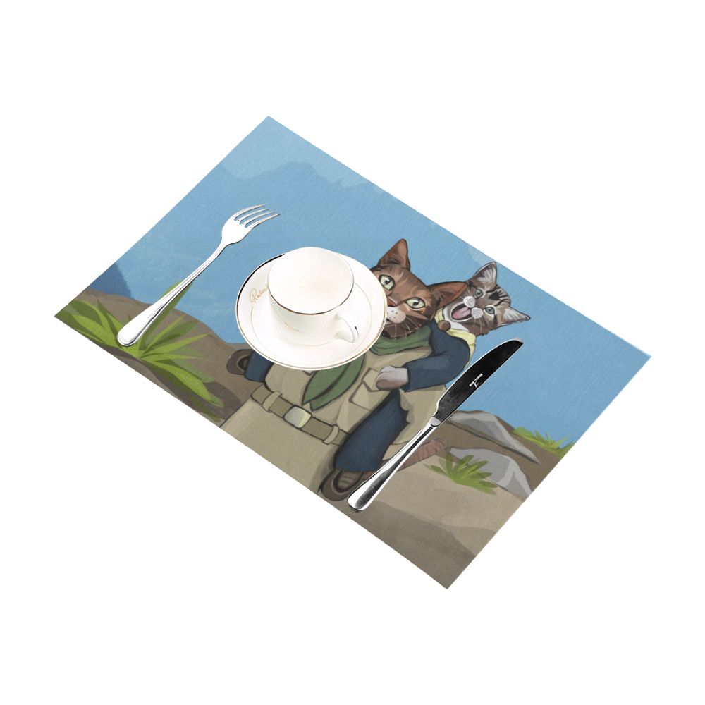 Piggyback Cat Scouts Placemat 12’’ x 18’’ (Set of 4)