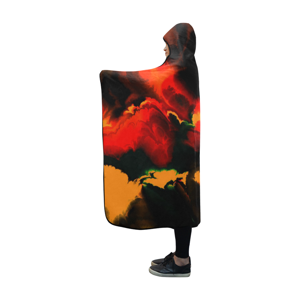 awesome fractal 37 Hooded Blanket 60''x50''