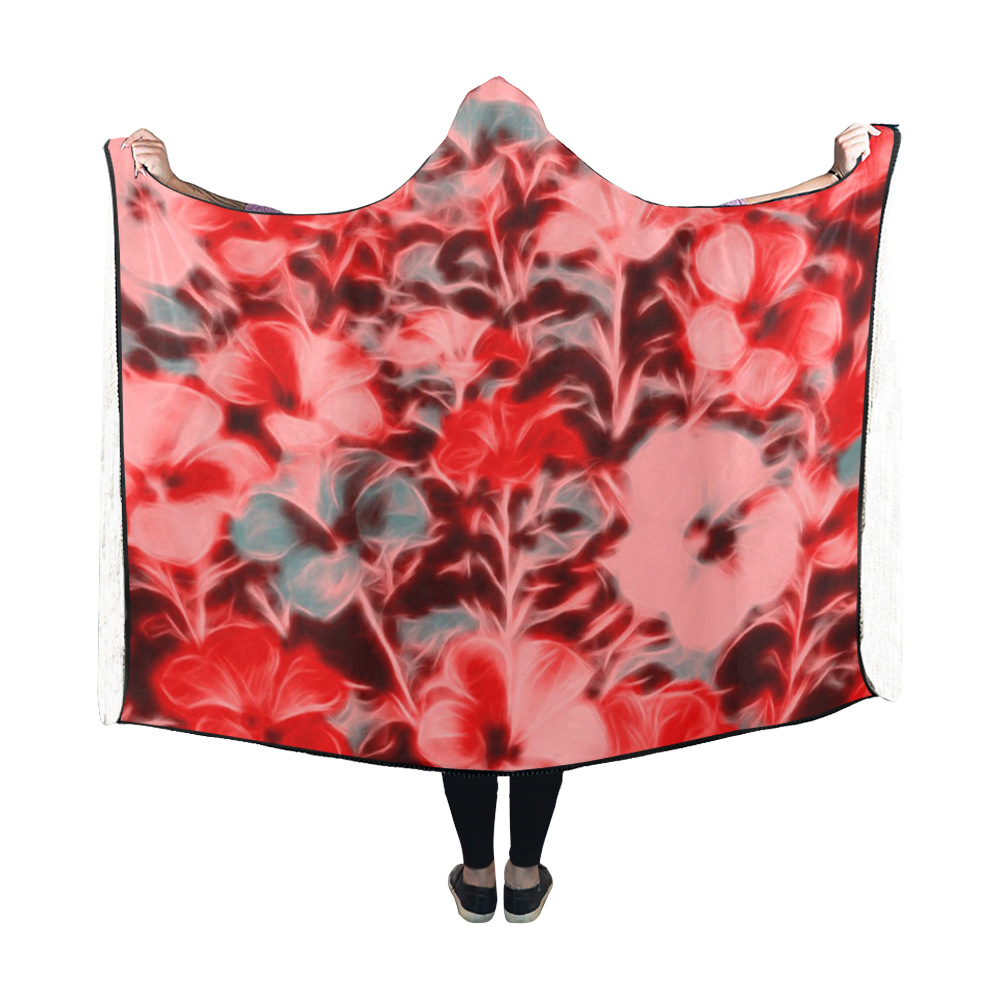floral ArtStudio 4916C Hooded Blanket 60''x50''