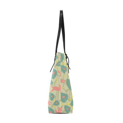 Retro Swimming Turtles Euramerican Tote Bag/Small (Model 1655)