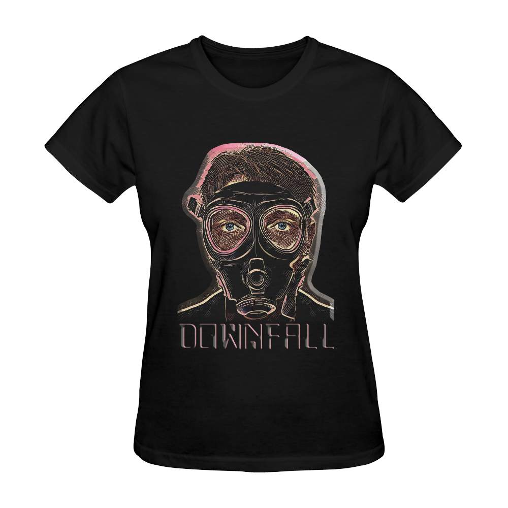 MASK INFERNO DOWNFALL Sunny Women's T-shirt (Model T05)