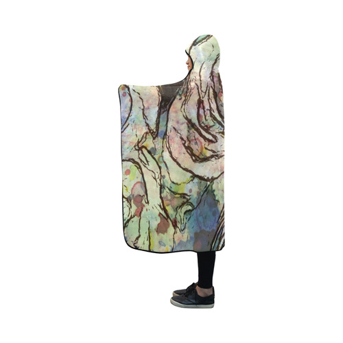 Floral Art Studio 6216A Hooded Blanket 50''x40''