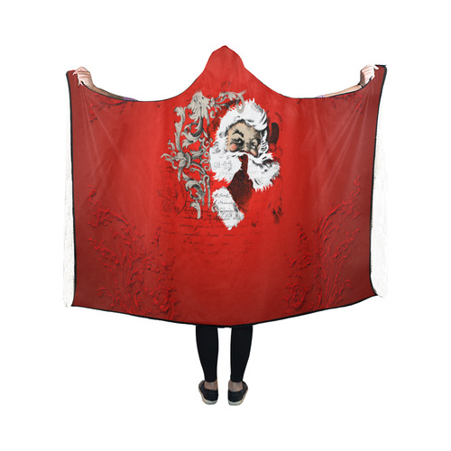 Christmas time, Santa Claus Hooded Blanket 50''x40''