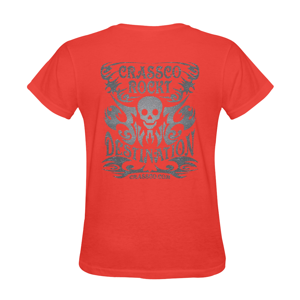 SKULL DESTINATION FUX III Sunny Women's T-shirt (Model T05)