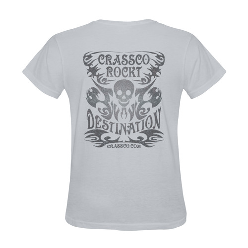 SKULL CRASSCO ROCKT DESTINATION VI Sunny Women's T-shirt (Model T05)