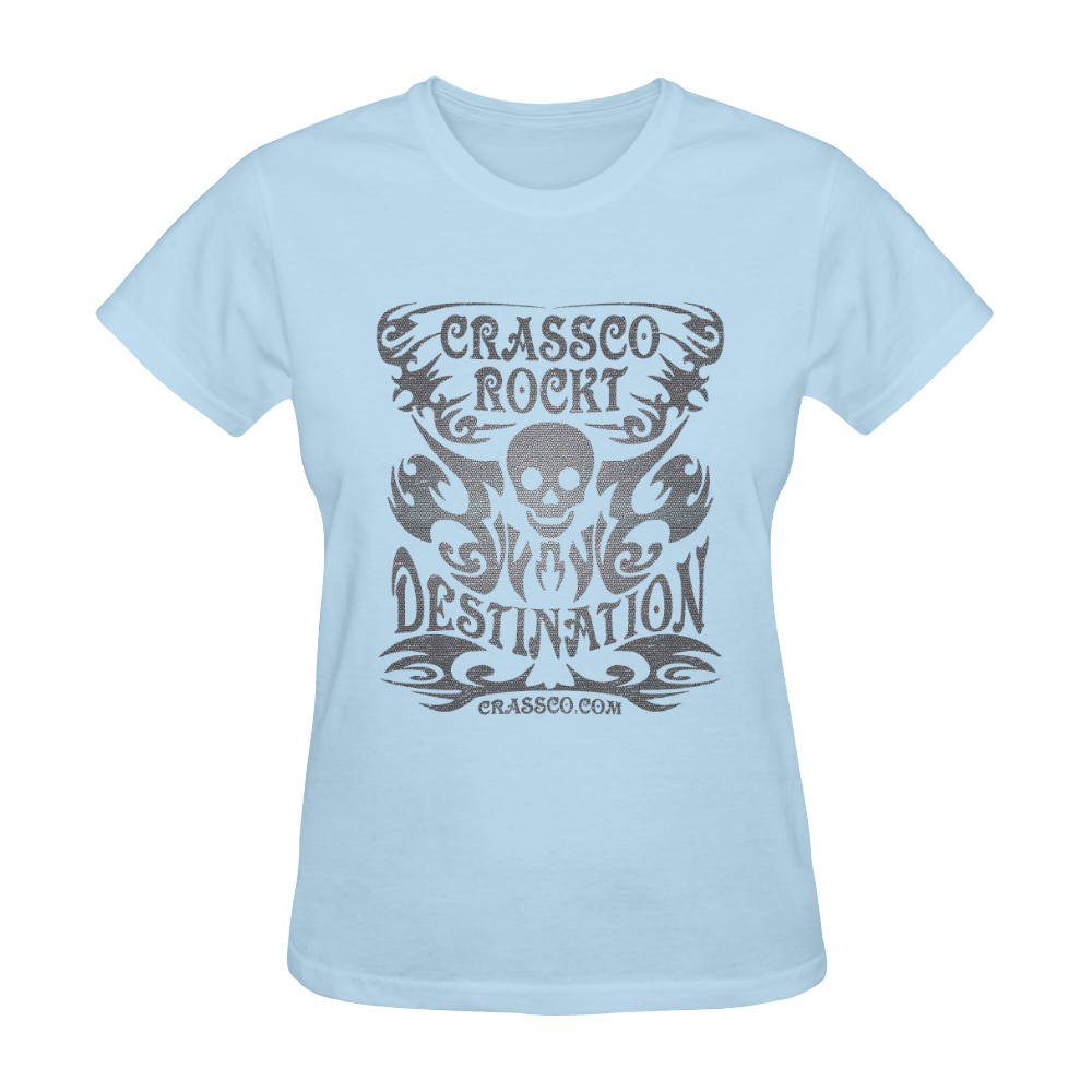 SKULL CRASSCO ROCKT DESTINATION V Sunny Women's T-shirt (Model T05)