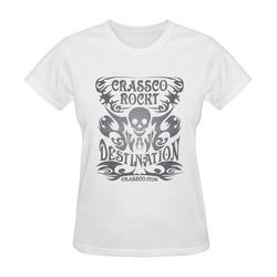 SKULL CRASSCO ROCKT DESTINATION IV Sunny Women's T-shirt (Model T05)