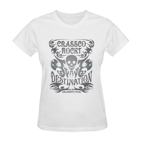 SKULL CRASSCO ROCKT DESTINATION IV Sunny Women's T-shirt (Model T05)