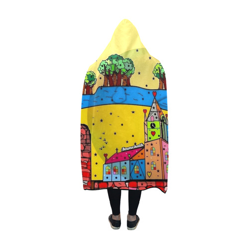 Immerkath Popart by Nico Bielow Hooded Blanket 60''x50''