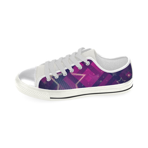 Abstract-stars-and-shapes Canvas Shoes Canvas Women's Shoes/Large Size (Model 018)