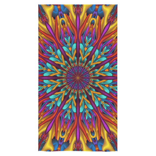 Amazing colors fractal mandala Bath Towel 30"x56"