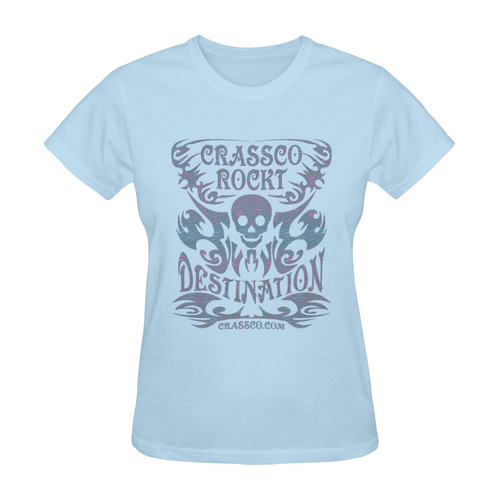 SKULL CRASSCO ROCKT DESTINATION II Sunny Women's T-shirt (Model T05)