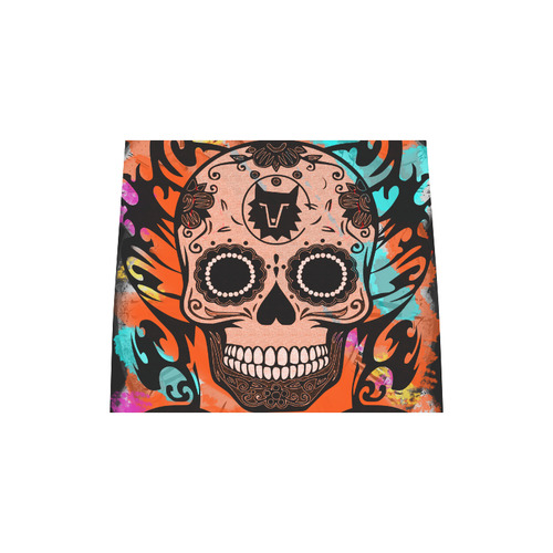 SKULL TRIBAL CULT ORANGE Boston Handbag (Model 1621)