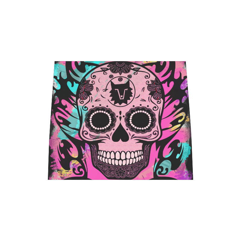 SKULL TRIBAL CULT PINK Boston Handbag (Model 1621)