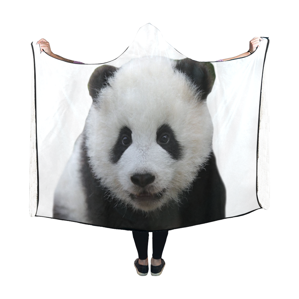 Panda Bear Hooded Blanket 60''x50''