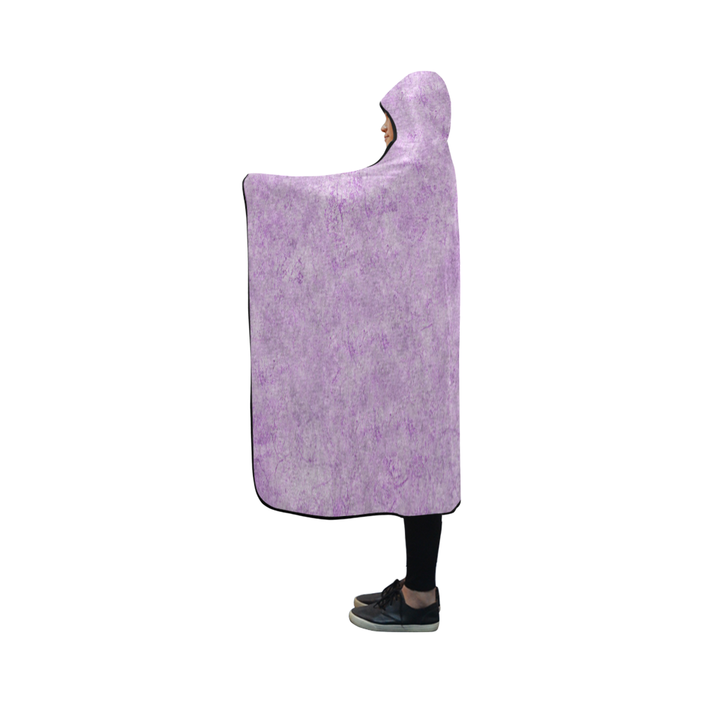 Lavender Elegance Hooded Blanket 50''x40''