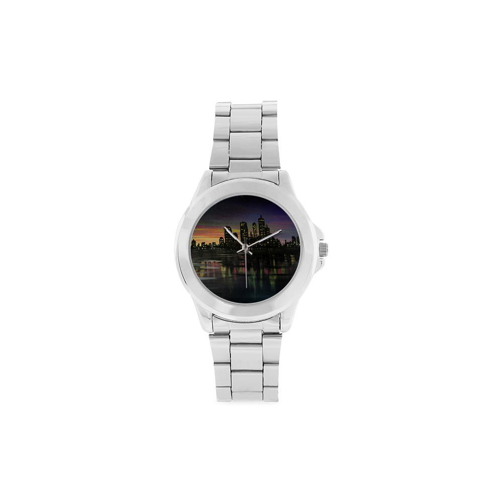 City Lights Unisex Stainless Steel Watch(Model 103)
