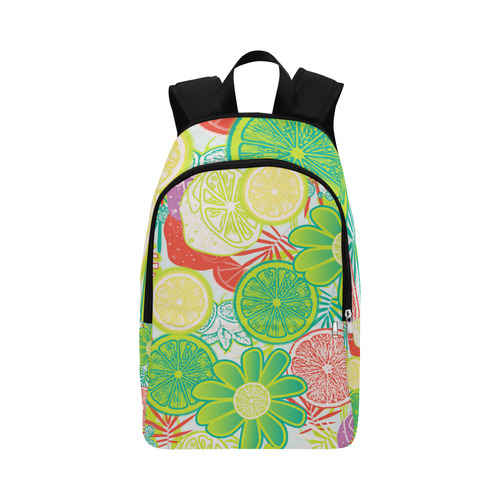 Loudly Lime Fabric Backpack for Adult (Model 1659)