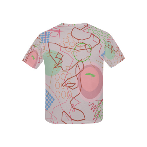 Abstract 8 pink Kids' All Over Print T-shirt (USA Size) (Model T40)