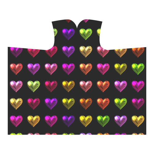 shiny hearts 1 Hooded Blanket 60''x50''