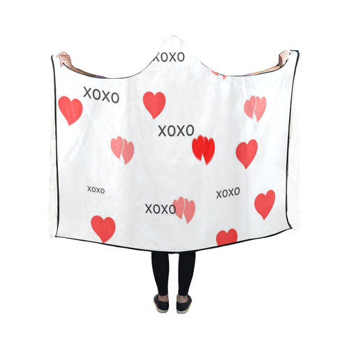 xoxo Hooded Blanket 50''x40''