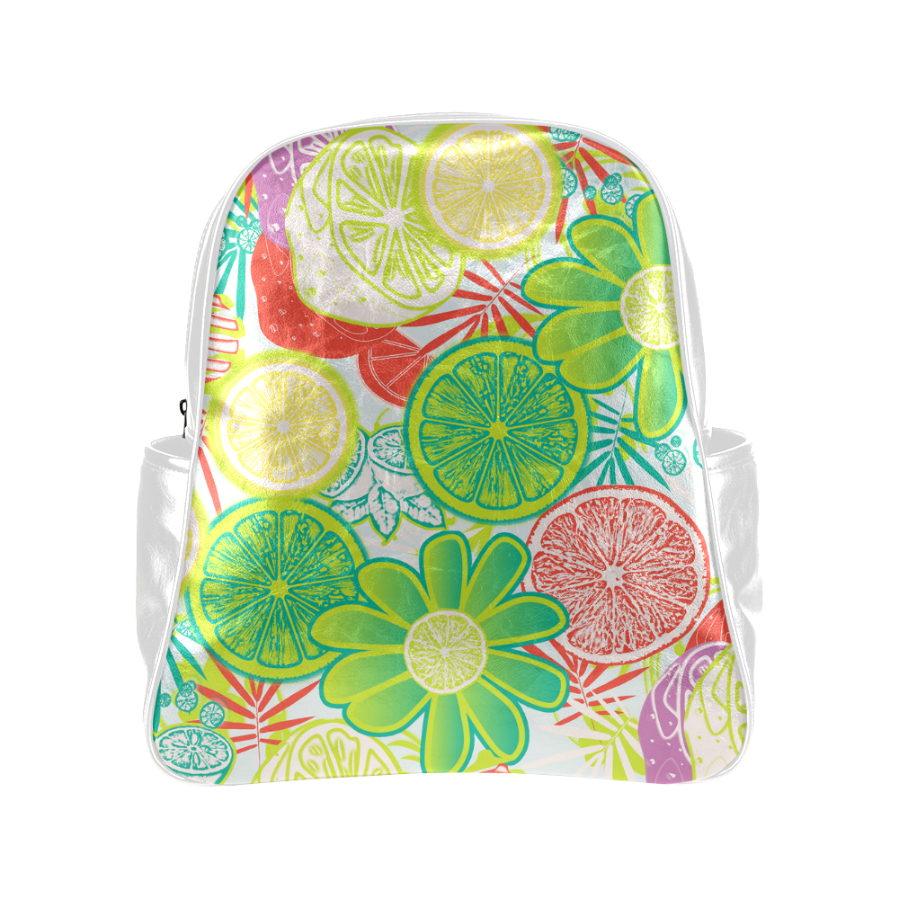 Loudly Lime Multi-Pockets Backpack (Model 1636)