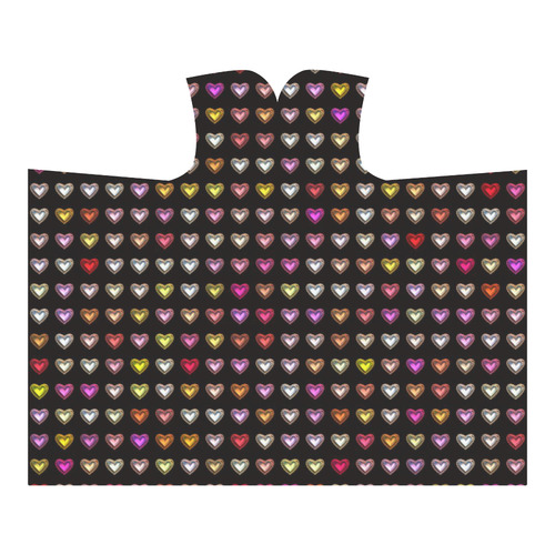 shiny hearts 8 Hooded Blanket 60''x50''