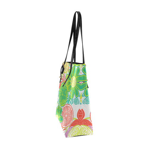 Loudly Lime Euramerican Tote Bag/Small (Model 1655)