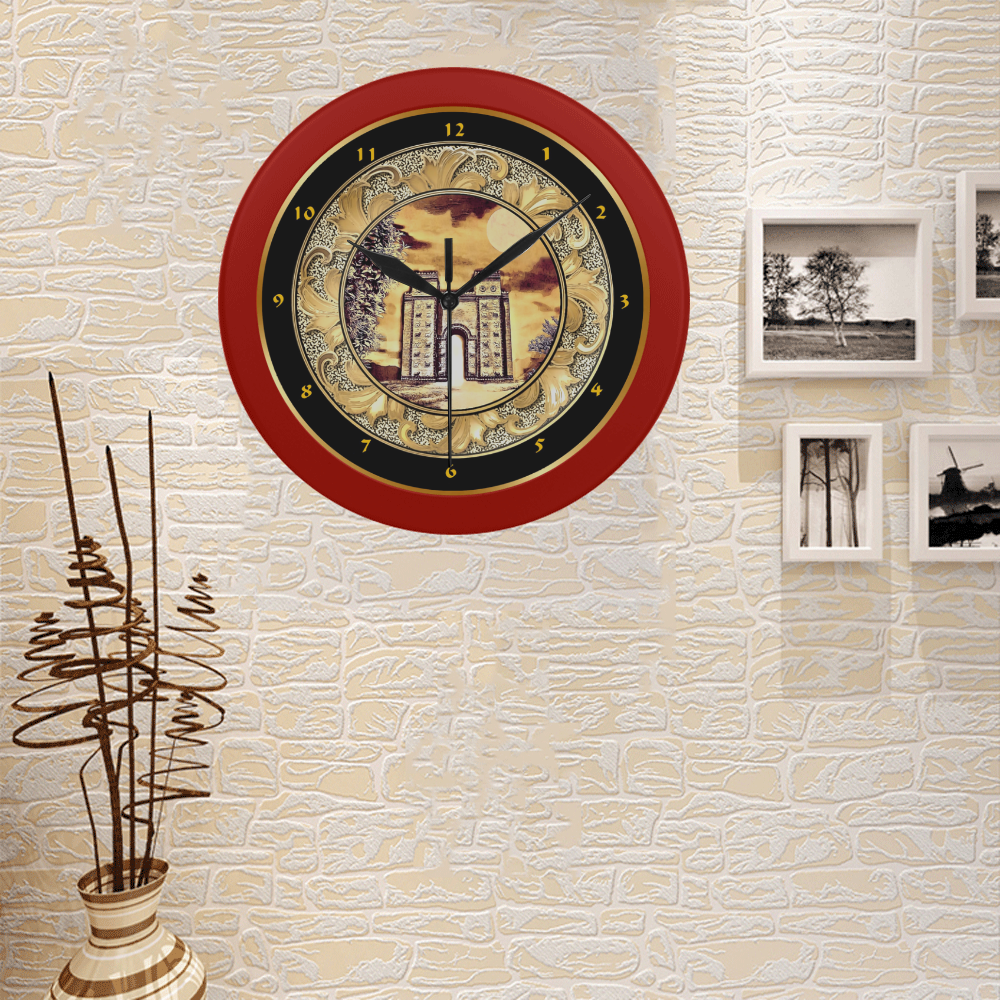Ishtar Gate Wall Clock Circular Plastic Wall clock
