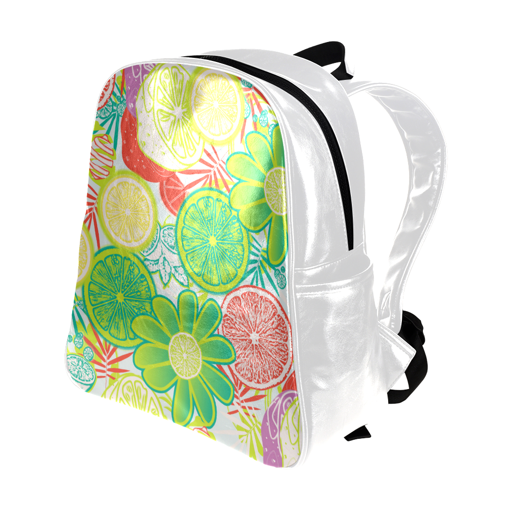 Loudly Lime Multi-Pockets Backpack (Model 1636)