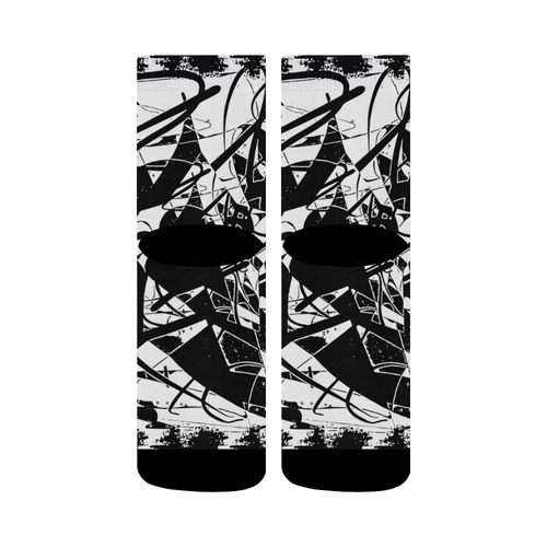 Strictly Black & White Crew Socks