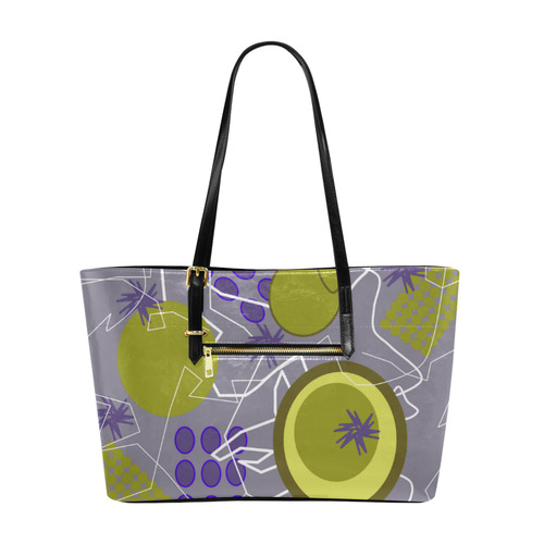 Abstract 8 purple Euramerican Tote Bag/Large (Model 1656)