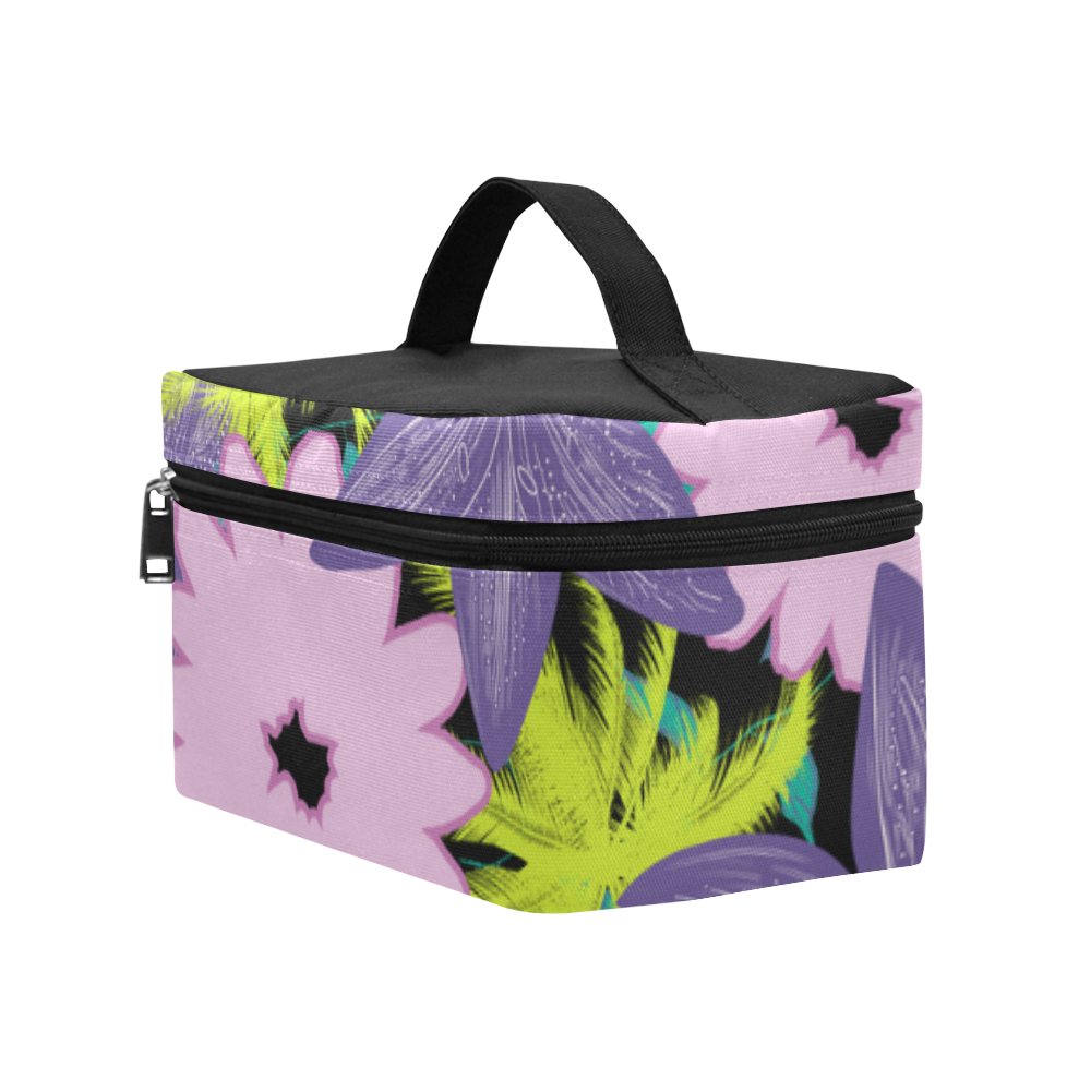 Tropical Violet Cosmetic Bag/Large (Model 1658)