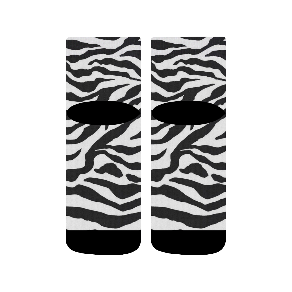 zebra socks Quarter Socks