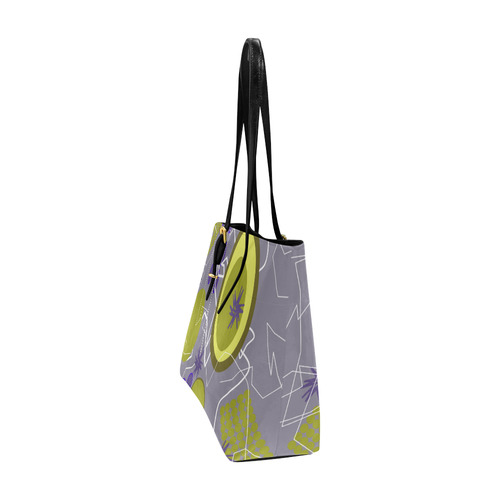 Abstract 8 purple Euramerican Tote Bag/Large (Model 1656)