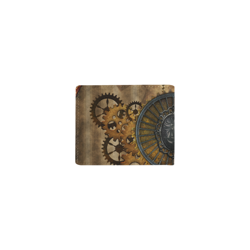 Steampunk, elegant, noble design Mini Bifold Wallet (Model 1674)