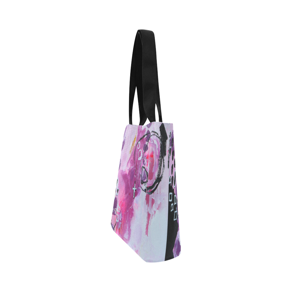 pink in Sync 2 canvas Canvas Tote Bag (Model 1657)