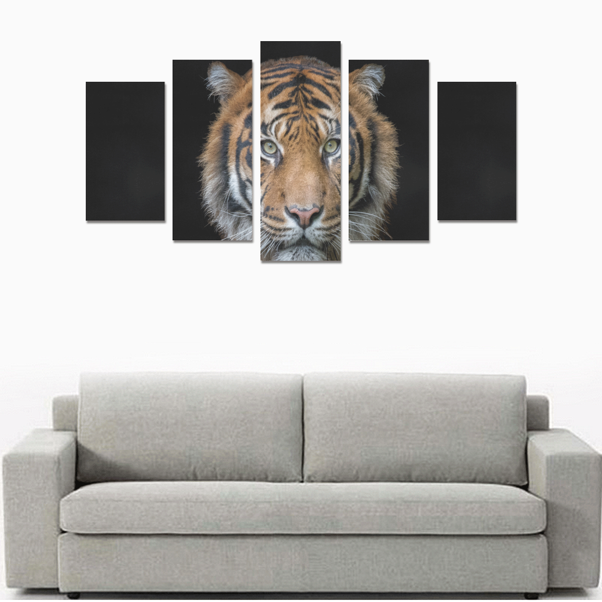 A wild Bengal Tiger Canvas Print Sets A (No Frame)