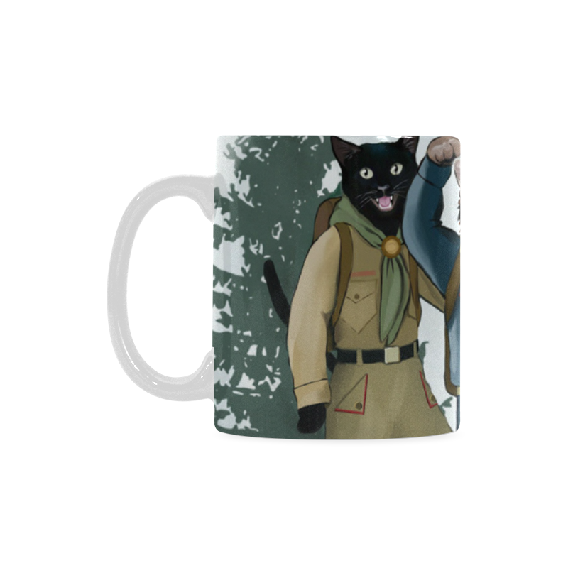 Cat Scouts Hiking Mug White Mug(11OZ)