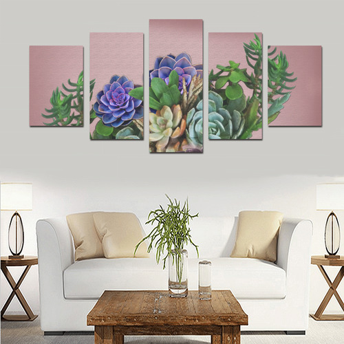large succulent display Canvas Print Sets D (No Frame)