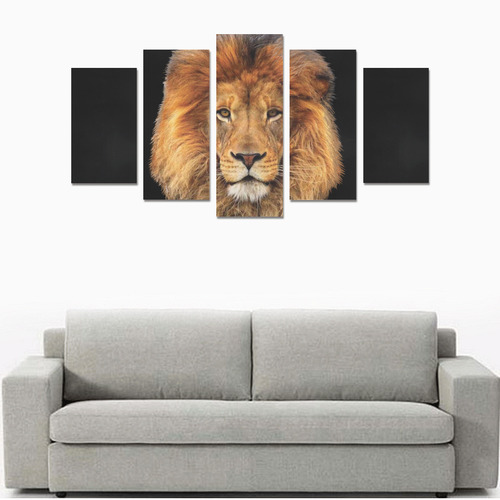 Male Lion of Africa Canvas Print Sets A (No Frame)